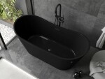 MEXEN - Montana volně stojící vana 170 x 80 cm černá bez krytky přepadu a zátky 52011708070-SS
