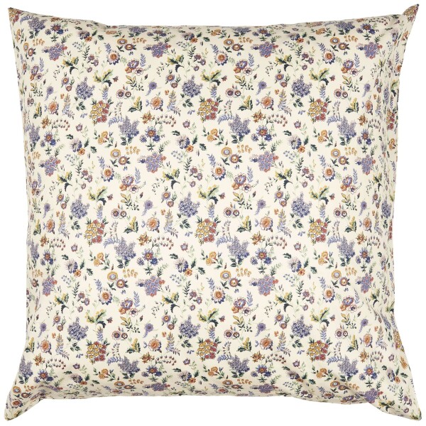 Ib Laursen Bavlněný povlak na polštář Purple Flowers 60 x 60 cm, multi barva, textil