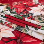 Středový ubrus RED POINSETTIA 85 x 85 cm