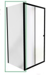 BESCO - Boční panel ke sprchovým dveřím DUO SLIDE BLACK - Barva rámu - Černá, Rozměr A - 80, Rozměr C - 195, Směr zavírání - Univerzální Levé / Pravé, Výplň - Čiré bezpečnostní sklo - 6 mm BCDUOSL80PSBC