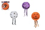 Lampion koule Halloween se střapci papírový, průměr 30 cm - mix motivů