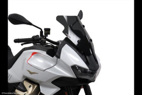 Moto Guzzi V100 Mandello 22-25 Adventure Sports plexi štít Powerbronze 380 mm - tmavě kouřová