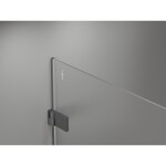 MEXEN/S - Lunar-B sprchové dveře křídlové levé 65 cm, transparent, grafit metal 832-065-000-95-00-L