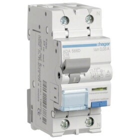 Hager ADA566D proudový chránič/elektrický jistič 2pólový 16 A 0.03 A 240 V