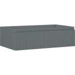 MEXEN/S - Rivel koupelnová skříňka pod umyvadlo 80, 1 šuplík, reliéf , grafit mat 91A20-08023-1-BF66