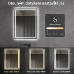 CERANO - Koupelnové LED zrcadlo Interno - 60x80 CER-429361