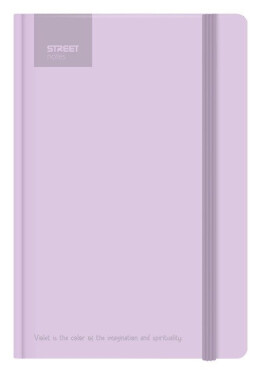 Blok A5, 100l, 80g, linkovaný - Pastel Violet s gumou