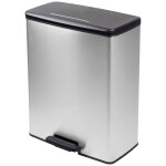 Durable NO TOUCH DUO 342423 odpadkový koš, 40 l, (š x v x h) 460 x 650 x 270 mm, stříbrná, s automatickým otevíráním vík