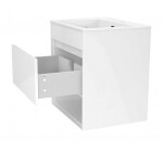 Kielle - Nefia Skříňka s umyvadlem 60 cm, lesklá bílá 50027S610