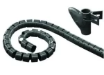MediaRange Kabelový organizér 20 mm černá / Organizér kabelů / Délka 2,5 m / Plast (MRCS301)