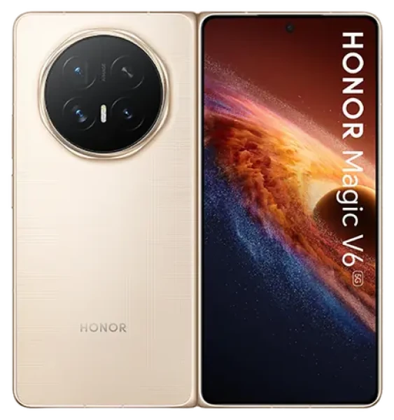 Honor Magic V6 5G 16+512GB zlatá / Skládací telefon / OLED 6.52" / 120Hz / Snapdragon 8 Elite Gen 5 / Wi-Fi 6E (5109CEUB)