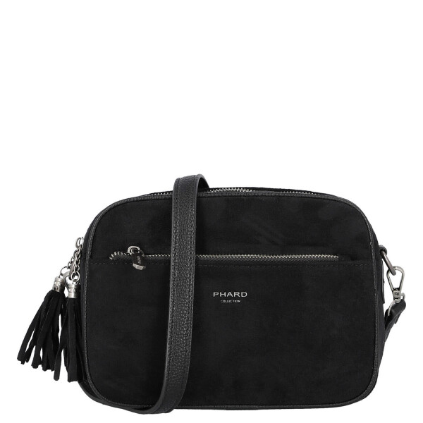 Semišová dámská crossbody kabelka Daniela, černá