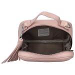 Menší koženková crossbody Jessa, růžová