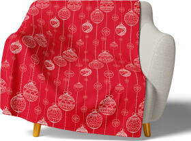 Mikroplyšová deka Vánoční Ozdoby 150x200 cm