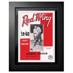 Mustang Obraz v rámu Detroit Red Wings NHL Program Cover Red Wing Magazine Olympia Stadium 1959