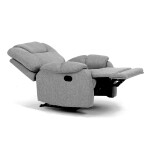 Relaxační křeslo, šedá látka, TV-4088 SIL2