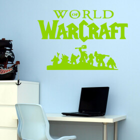 Samolepka World of Warcraft Barva: zelená, Velikost: 100 x 66 cm