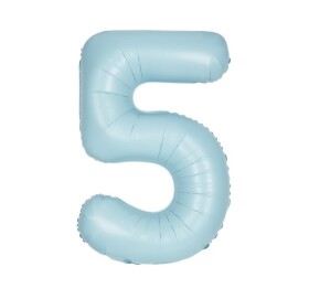 Balónek narozeniny číslo 5 světle modrý 86 cm Balónek narozeniny číslo 5 světle modrý 86 cm