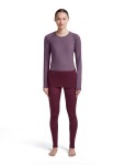 ICEBREAKER Wmns Merino 200 ZoneKnit LS Crewe, Dark Berry/Grey Plum/Cb velikost: S