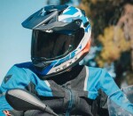 Adventure helma Nexx Y.Travl Primal blue/red - L / modrá