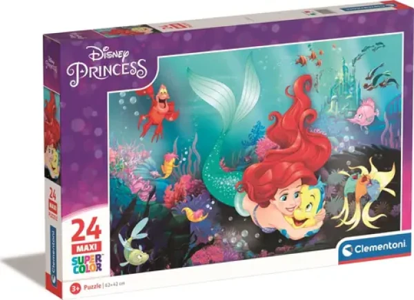 Clementoni PUZZLE Disney princezny: Malá mořská víla MAXI