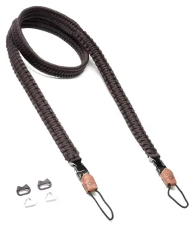 C-ROPE Traveler Dark Coffee / Popruh na fotoaparát / Paracord / 125 cm / nosnost 40 kg (CRP-TRL-125-DCF)