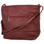 Stylová dámská koženková crossbody kabelka Olbba, vínová