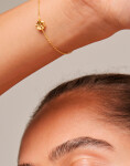 ENAMEL Copenhagen Bracelet, Organic clover 925S/GP/M