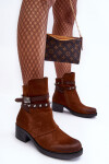 Ocieplané Botky Na Podpatku Camel Effie 40