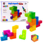 Mamido Magnetické kostky Magic Cube s úkoly 9 dílků