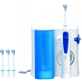 Oral-B Oxyjet Professional Care MD20 / Elektrická ústní sprcha / 600 ml nádobka na vodu / 4 trysky / modro-bílá (MD 20 Professional Care OxyJet)