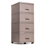 Plastová komoda MEGAPLAST NATURA mocca