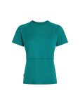 Dámské merino triko s krátkým rukávem ICEBREAKER Wmns 200 Waffle Elevation SS Tee, Tidal Teal velikost: S