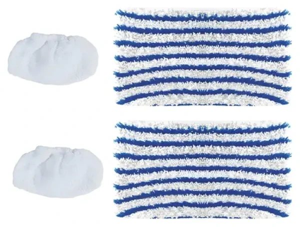Polti Sada hadříků a froté návleků pro Vaporetto 3 CLEAN / Příslušenství pro parní mop / mikrovlákno / 4 ks