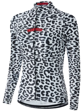 Cyklodres CYCOLOGY Winter Kitty, dámský, dlouhý rukáv, white (Motiv Kitty - white, velikost L)