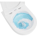MEXEN/S - Lena Závěsná WC mísa Rimless Tornado včetně sedátka s slow slim, duroplast, bílá lesk 30224000T