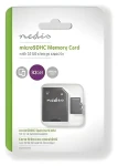 Nedis microSDHC 32 GB / Paměťová karta / UHS-I / čtení: 100 MB/s / zápis: 45 MB/s / vč. adaptéru SD (MMSD32100BK)