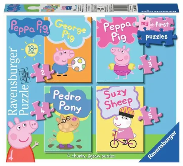 Ravensburger Moje první puzzle Prasátko Peppa 2/3/4/5 dílků