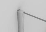 CERANO - Profil pro sprchové zástěny Walk-in Onyx - 8 mm - chrom - 15 mm CER-423409