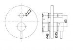 PAFFONI - Light Baterie pod omítku pro 2 spotřebiče, kartáčovaná zlatá LIGBOX015HGSP/M