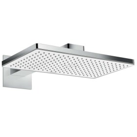 HANSGROHE - Rainmaker Select Hlavová sprcha 460, 1 proud, rameno 46 cm, EcoSmart 9 l/min, bílá/chrom 24013400