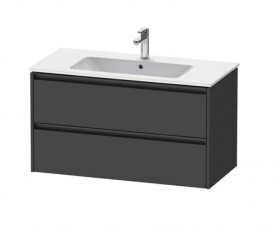 DURAVIT - Ketho.2 Umyvadlová skříňka 55x101x48 cm, 2 zásuvky, grafit mat K25264049490000