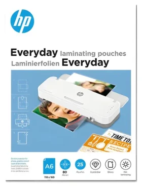 HP Everyday A6 / Laminovací fólie / 80 mic / lesklé / 25 ks (9156)