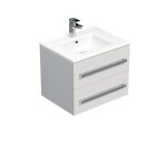 Koupelnová skříňka s umyvadlem SAT Cube Way 60x53x46 cm bílá lesk CUBE46602BIMOD CUBE46602BIMOD