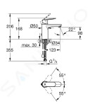 GROHE - Eurosmart Cosmopolitan Páková umyvadlová baterie M, chrom 23326000