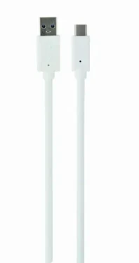 Gembird SKGBCCP-USB3-AMCM-W-10 USB-C kabel bílá / 1x USB-C (M) / 1x USB-A (M) / 3m (CCP-USB3-AMCM-W-10)