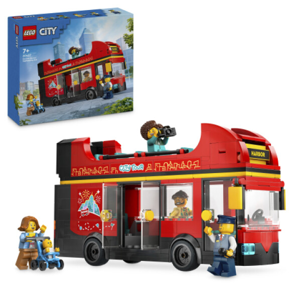 LEGO® City 60407 Červený dvoupodlažní vyhlídkový autobus