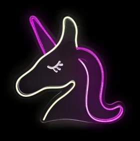 2Kids Toys LED NEON LIGHT lampička Jednorožec růžovobílý (2D98109)