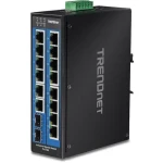 TRENDnet Průmyslový switch 16 portů Gigabit / Switch / 14x Gigabit RJ-45 / 2x SFP / IP30 / DIN lišta (TI-G162)