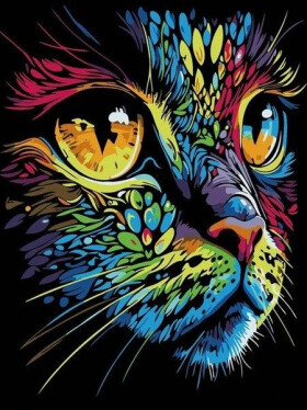 Malování na plátno Kočka 30x40 cm